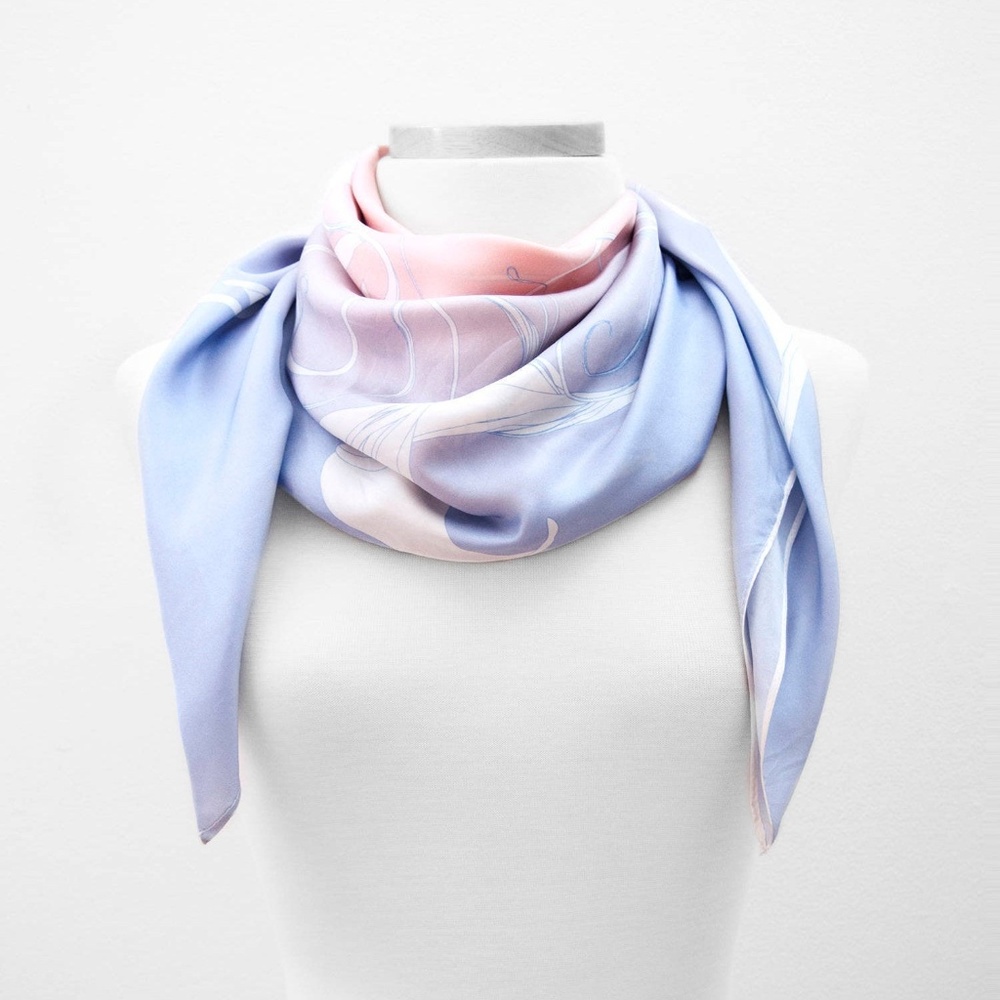 "Plume"  Silk Scarf